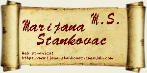 Marijana Stankovac vizit kartica